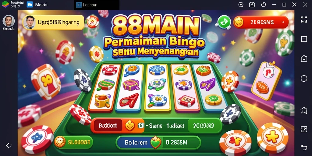 Tampilan permainan Bingo yang interaktif dan menarik di 88MAIN.