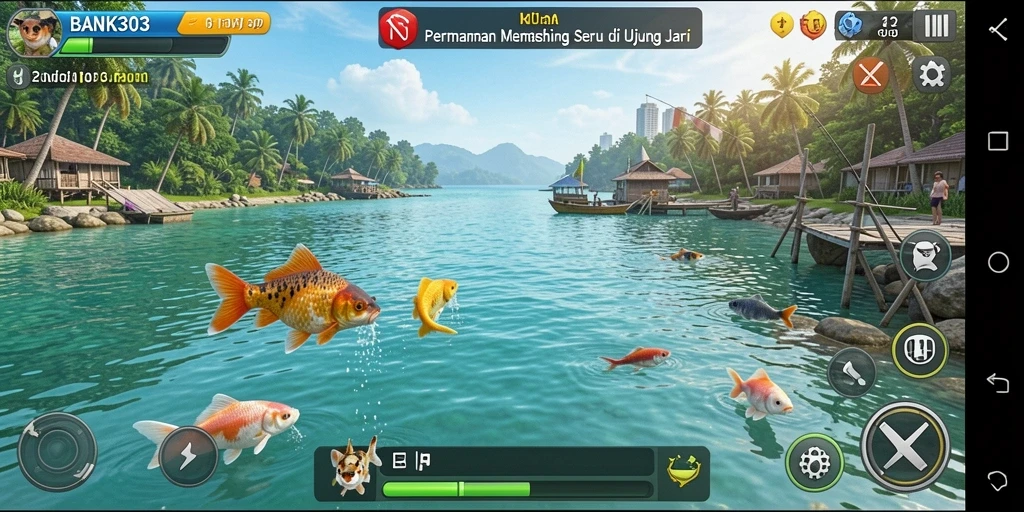 Tangkapan ikan besar di gameplay BANK303 yang menantang.