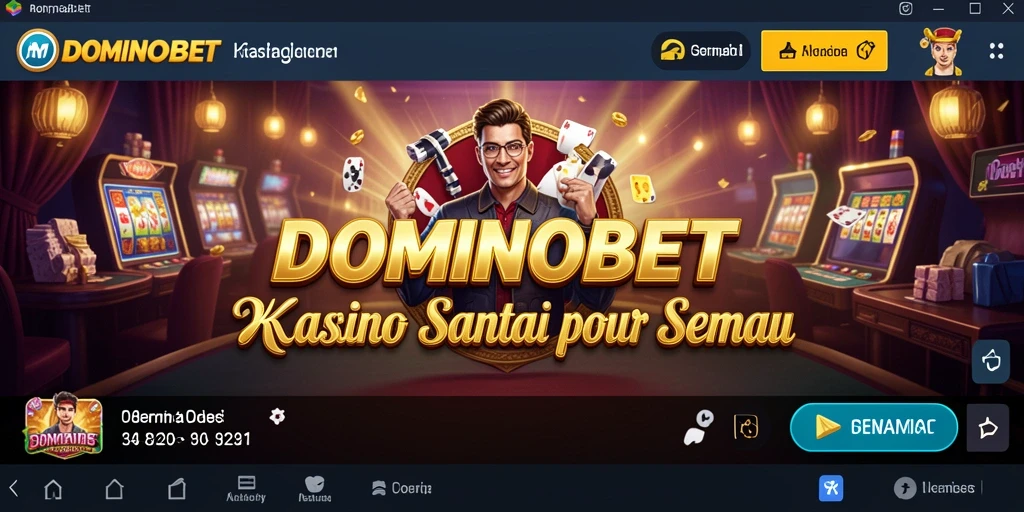 Screenshot utama DOMINOBET yang menampilkan keseruan gameplay.
