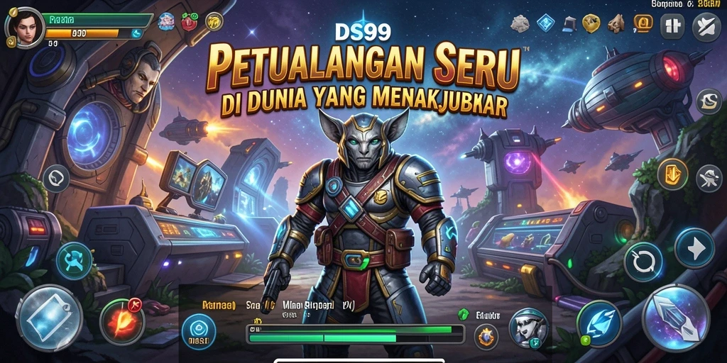 Tangkapan layar menunjukkan aksi seru dalam gameplay petualangan DS99.