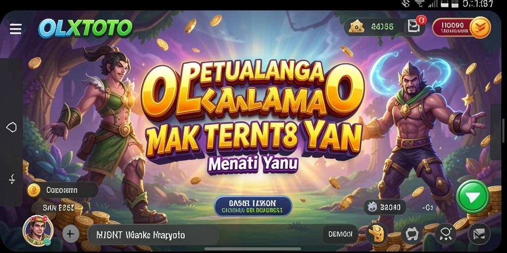 Screenshot gameplay OLXTOTO menampilkan eksplorasi dunia yang menarik.