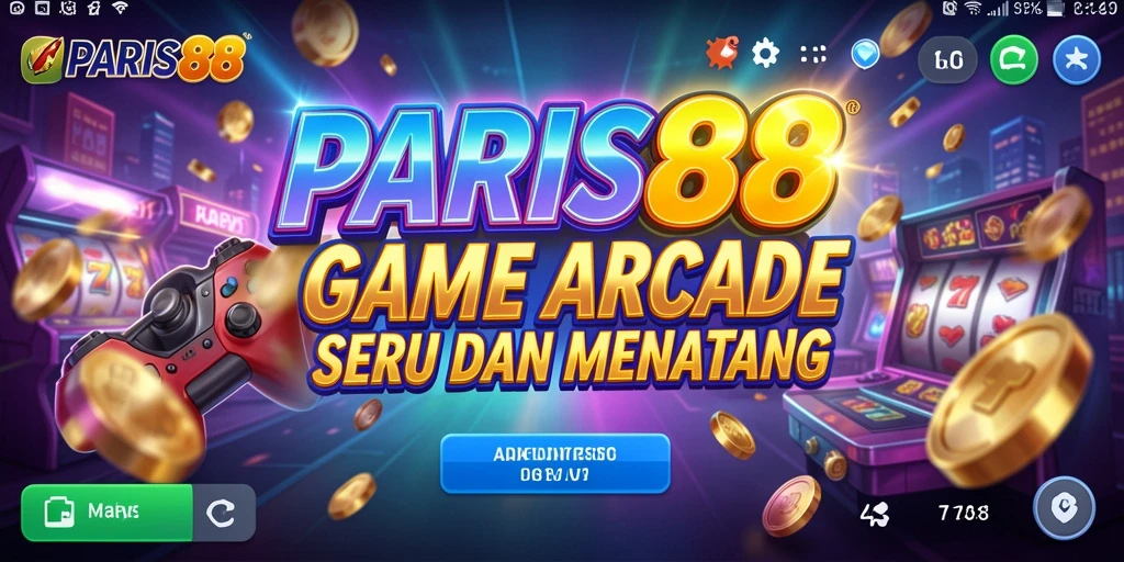 Tampilan gameplay yang seru dan penuh warna dari PARIS88.