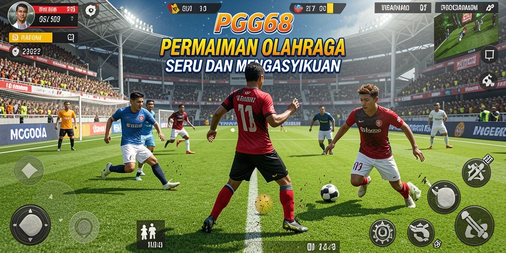 Tampilan gameplay PGG68 yang mendebarkan dan penuh aksi.