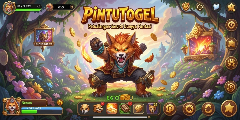 Tangkapan layar utama PINTUTOGEL yang menunjukkan aksi gameplay yang seru.