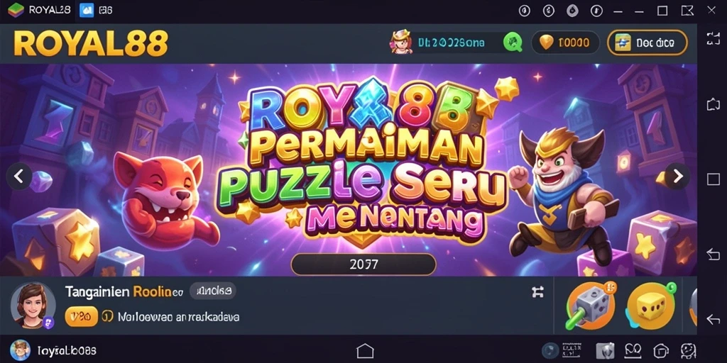Tampilan gameplay puzzle yang menarik dari ROYAL88.
