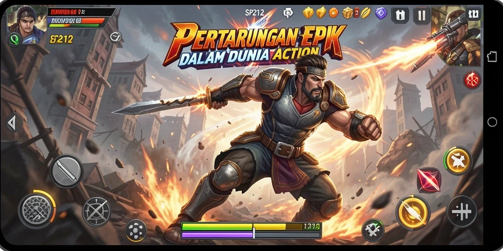 Tampilan gameplay SP212 dengan aksi yang mendebarkan dan grafis menawan.