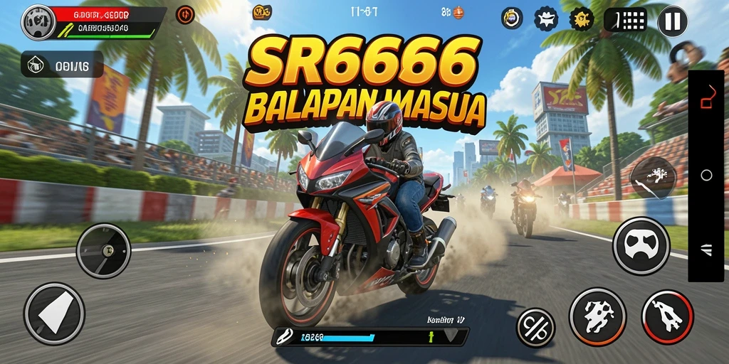 Gameplay balapan motor yang seru dan realistis