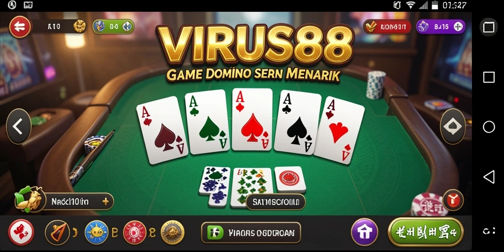 Screenshot gameplay menampilkan aksi seru permainan Domino.