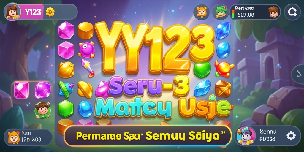 Tampilan gameplay menarik dari YY123 yang penuh warna.